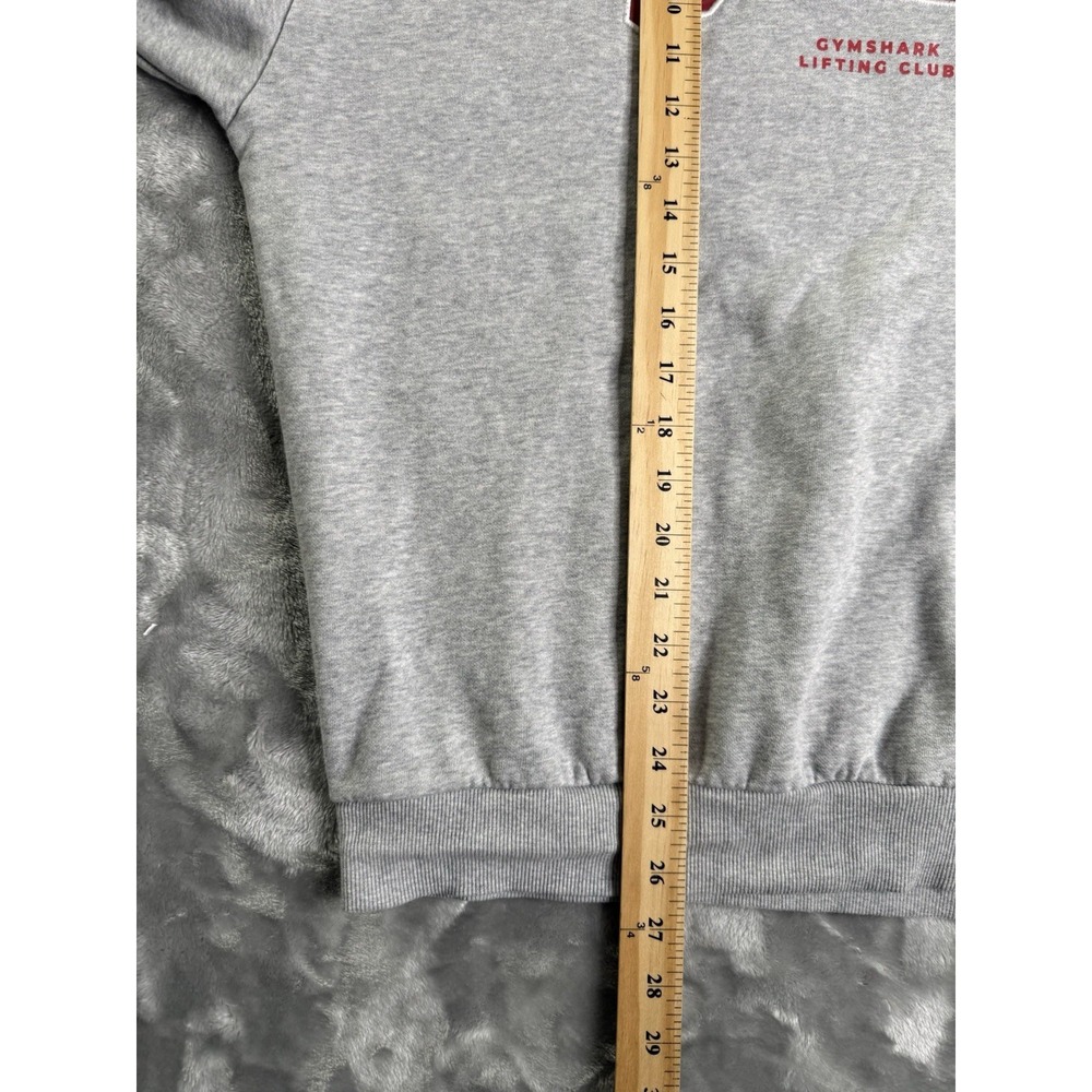 Gym Shark Lifting Club Sweatshirt Activewear Gym Leisure Cotton Sz XS Collegiate - Picture 7 of 8